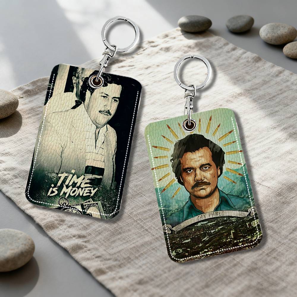 Card Index Box - N-Narcos P-PABLO E-ESCOBAR Kartenhalter, Schlüsselanhänger, Schlüsselring,