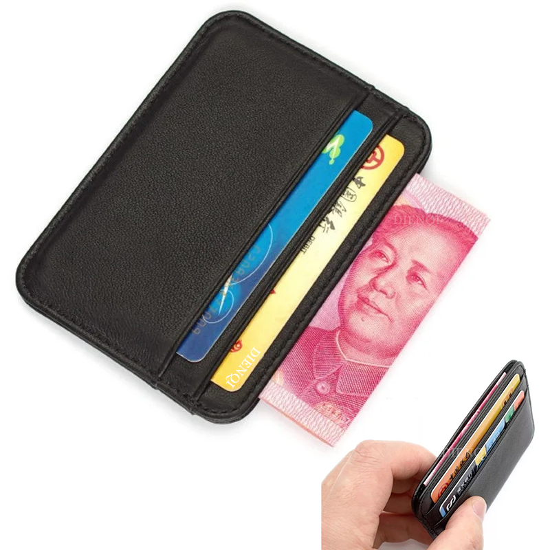 Index Card Holder - Visitenkartenetui aus echtem Leder für Herren,