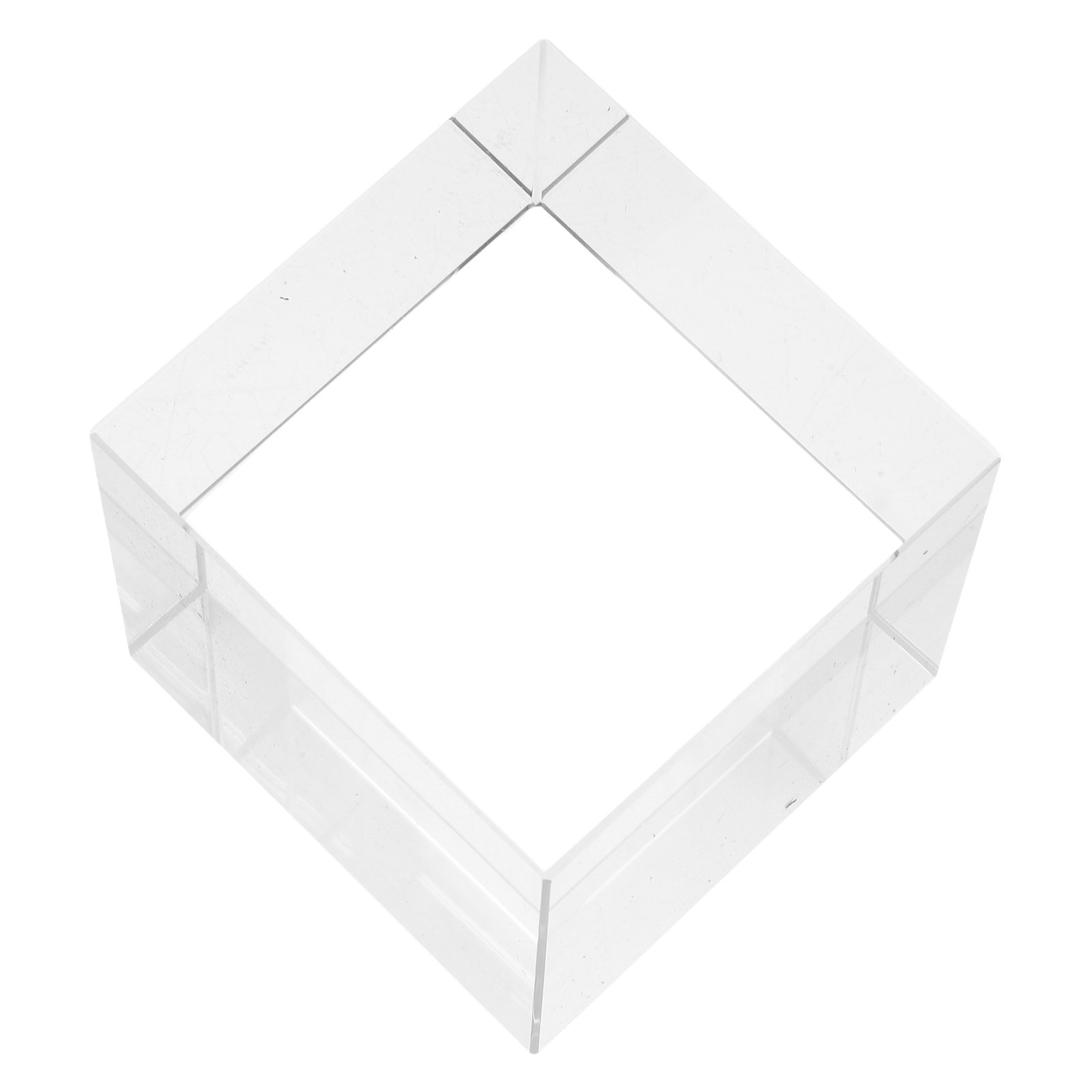 Book Weight Glass - Quadratischer Kristall-Briefbeschwerer, schwerer, klarer, dekorativer Glasblock,