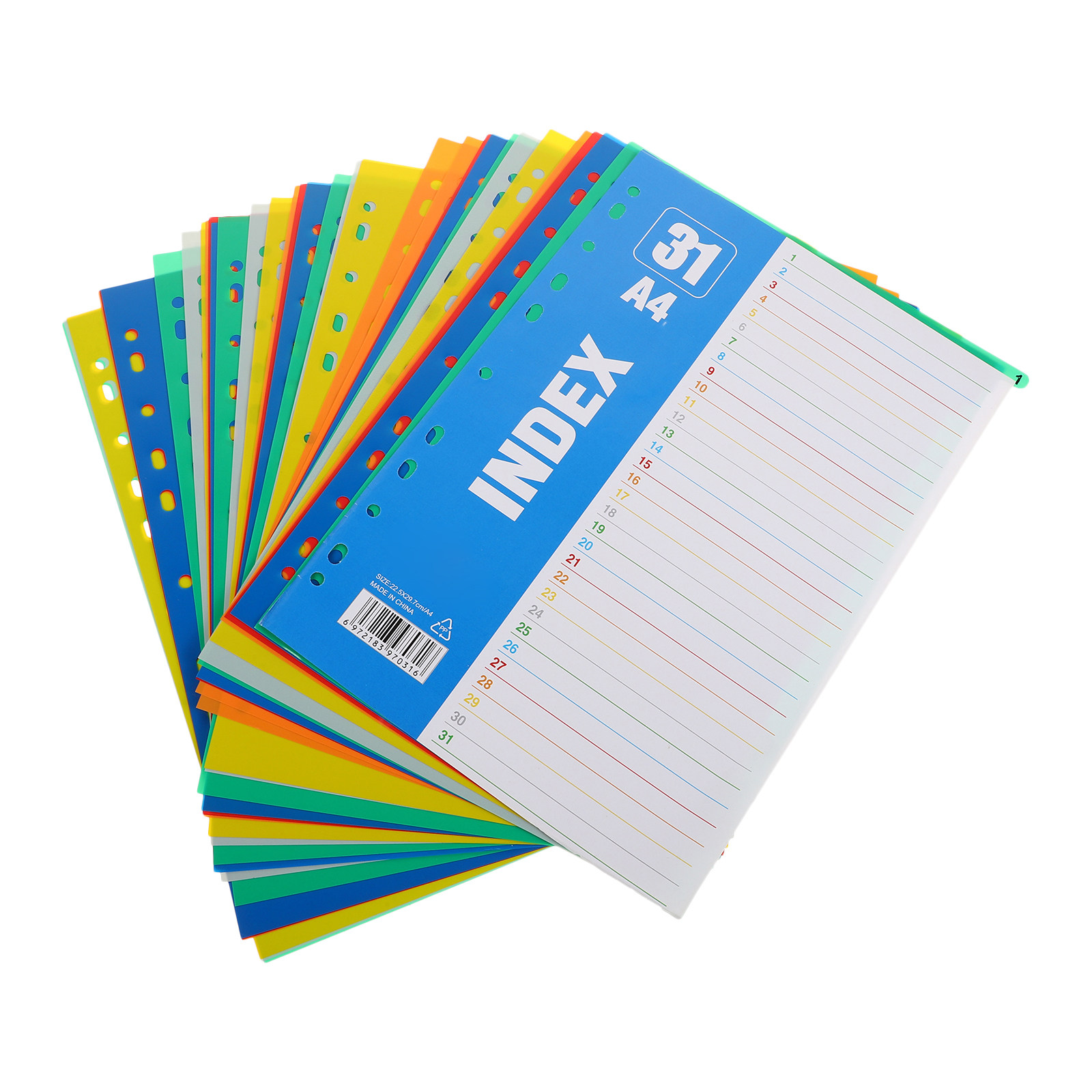 1 Set A4 11-Loch Kunststoff-In – Tab Divider A4 Bewertung und Preis