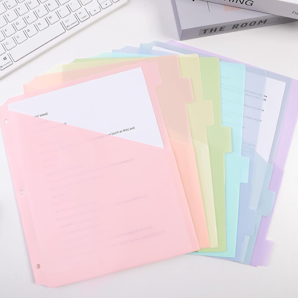 8 Stück A4 Pastellfarbene Tren – Tab Divider A4 Bewertung und Preis