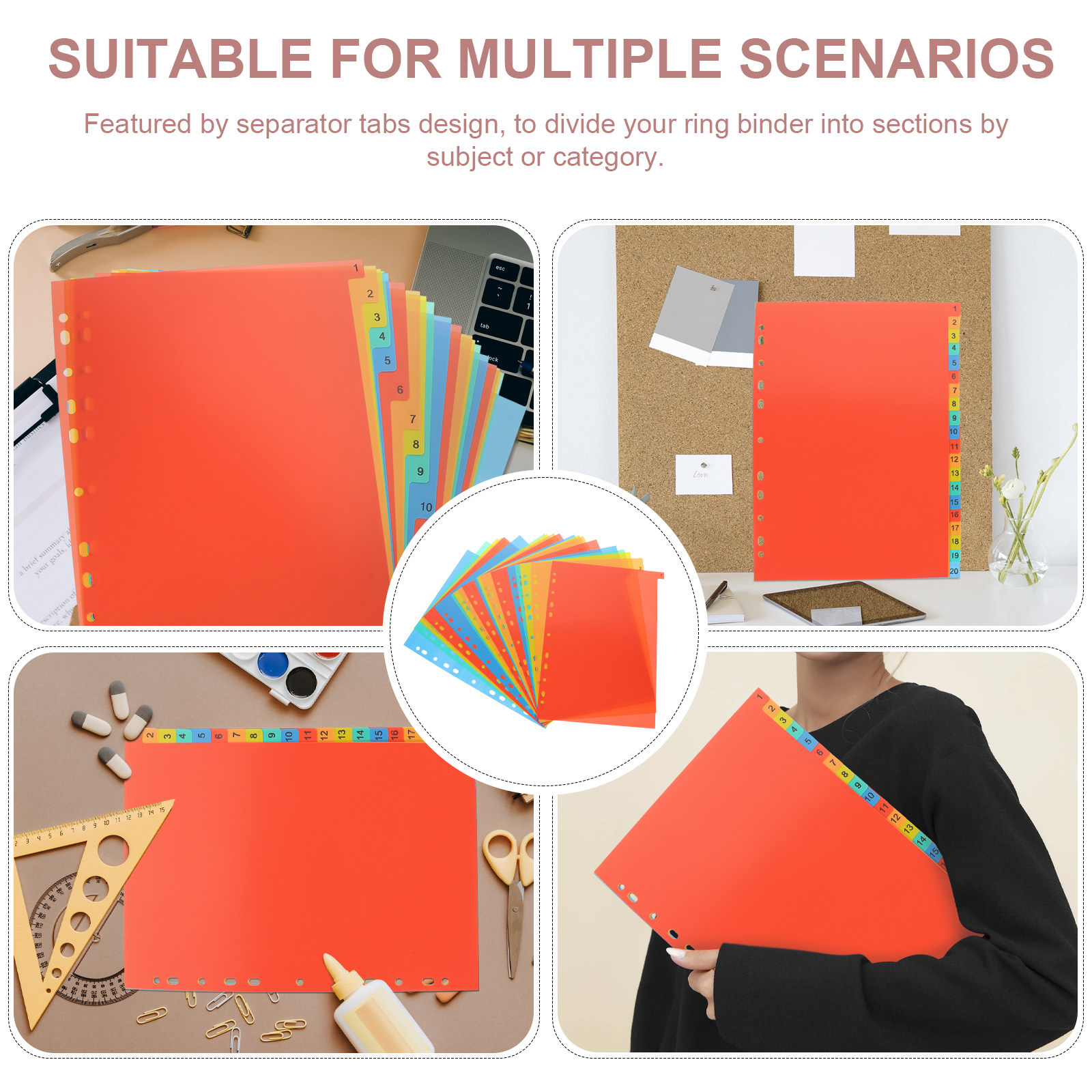 20 Blatt A4 Kunststoff-Trennbl – Tab Divider A4 Bewertung und Preis