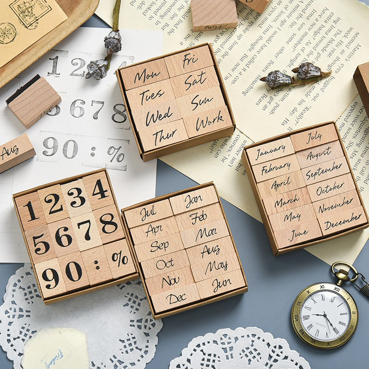 Holz-Gummi-Datumsstempel, 12 M – Rubber Date Stamp Bewertung und Preis