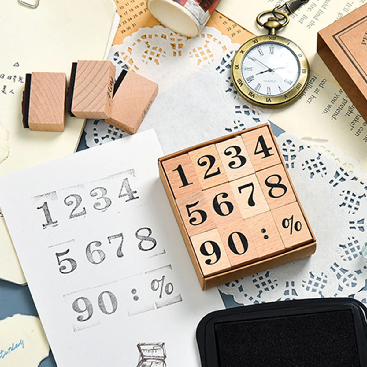 Holz-Gummi-Datumsstempel, 12 M – Rubber Date Stamp Bewertung und Preis