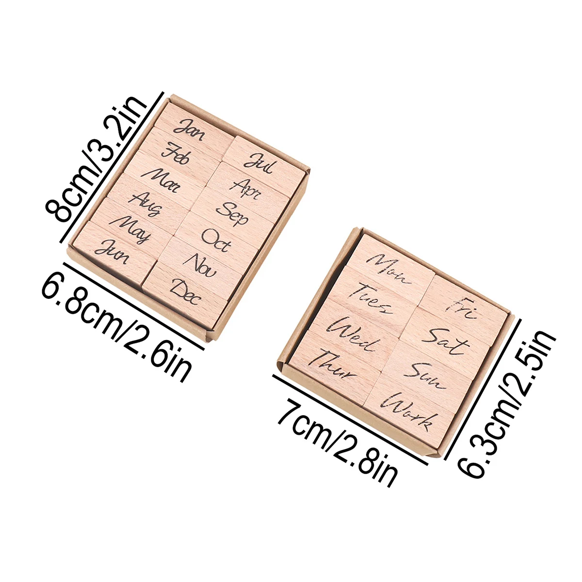 Holz-Gummi-Datumsstempel, 12 M – Rubber Date Stamp Bewertung und Preis