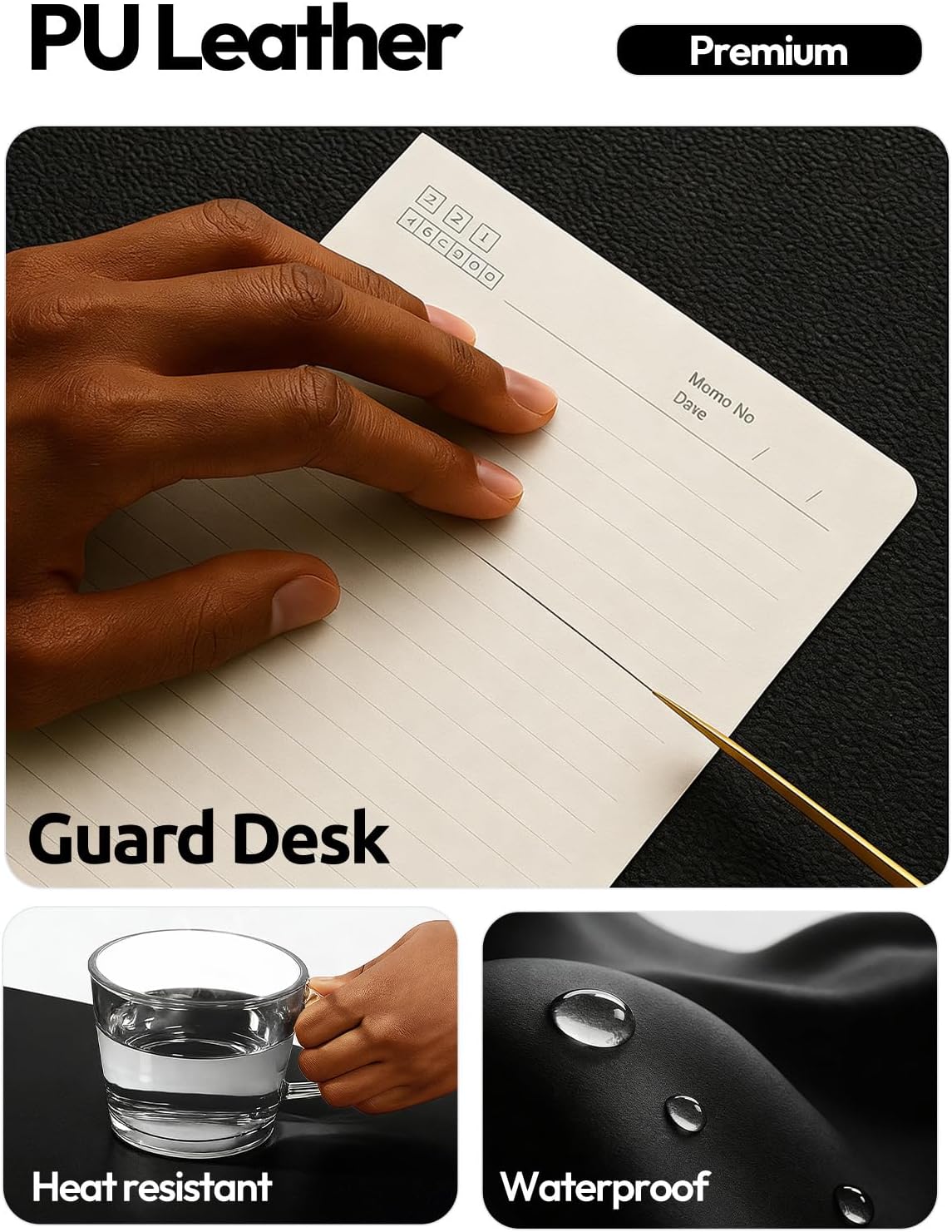 Große Schreibtischunterlage au – Leather Desk Pad Bewertung und Preis
