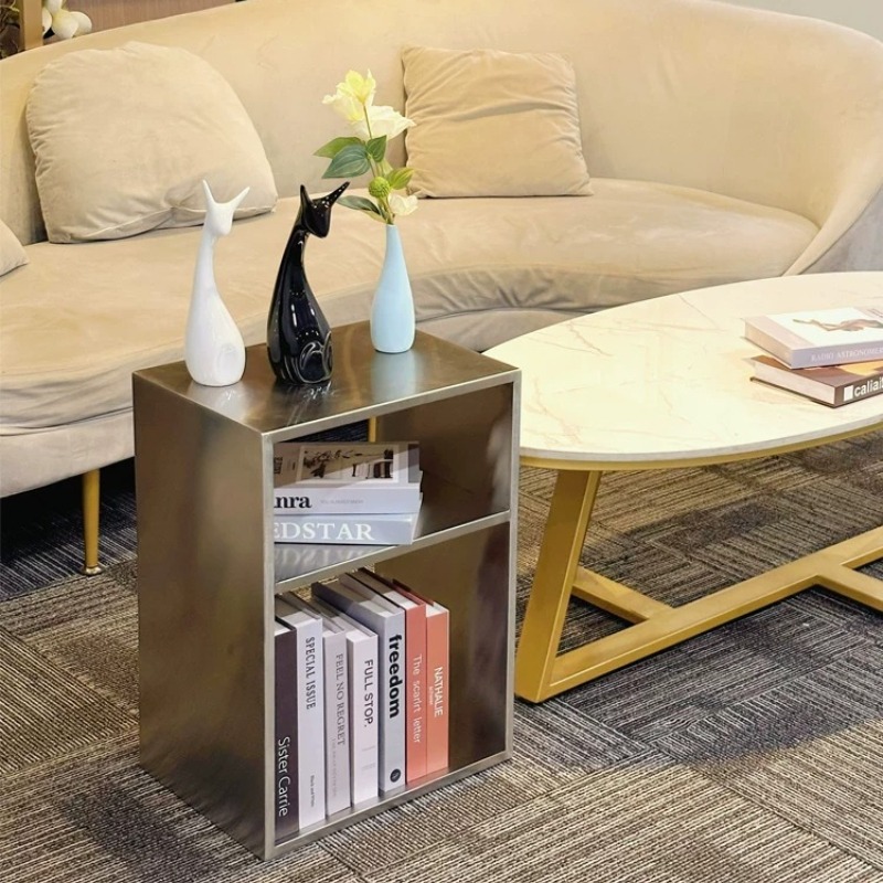 Edelstahl Mid-Century Couchtis – Magazine Holder Rack Bewertung und Preis