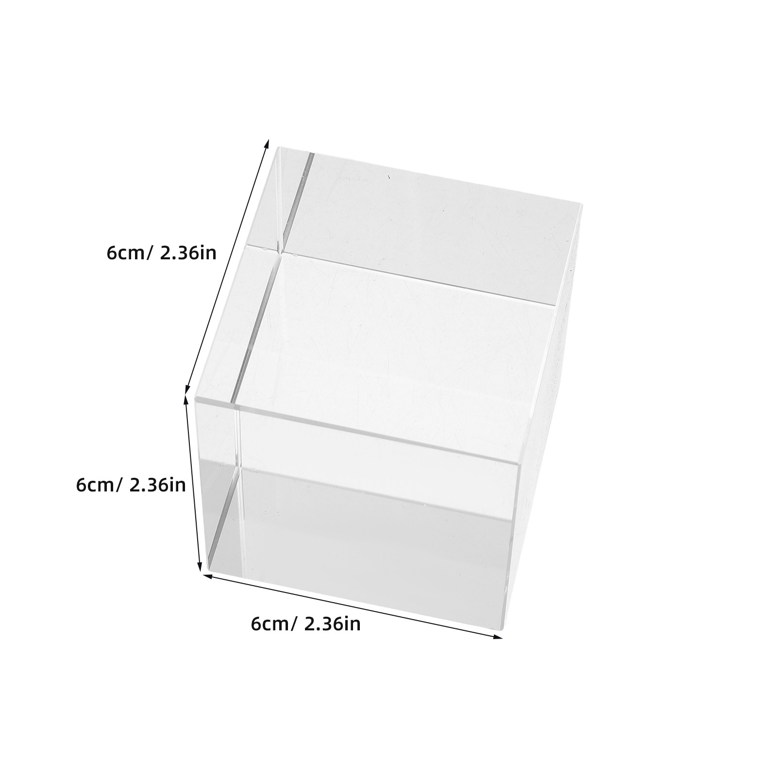 Quadratischer Kristall-Briefbe – Book Weight Glass Bewertung und Preis