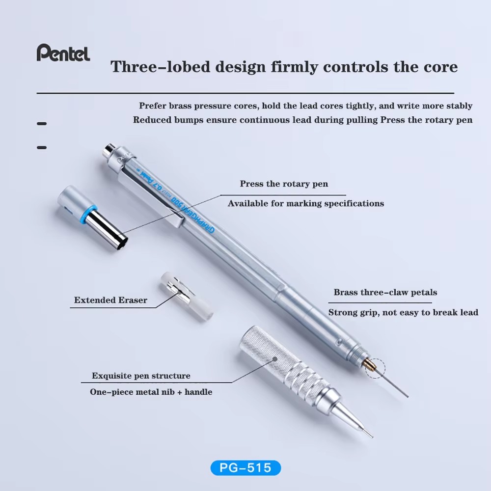 1 Stück Pentel Graphgear 500 T – Mechanical Pencil 0.3 Bewertung und Preis