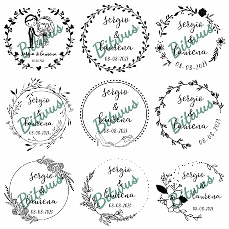 Benutzerdefinierter Hochzeitss – Rubber Date Stamp Bewertung und Preis